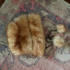Vintage Shearling Bonnet